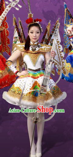 2013 New Style Peking Opera Type Stage Performance Dancing Costume and Hair Accessories for Women