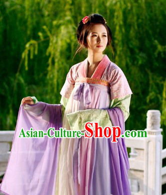 Tang Dynasty Imperial Palace Female Ruqun Clothing and Cape Complete Set for Women
