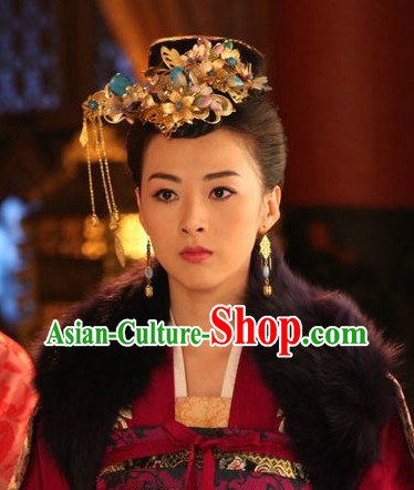 Movie and Television Play Tang Dynasty Empress Hair Accessories Complete Set