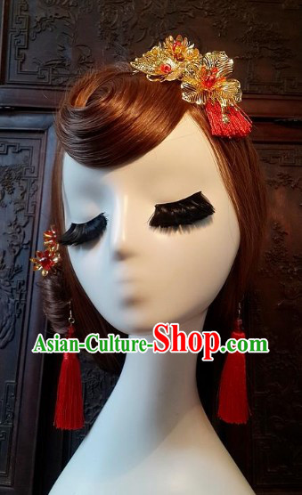 Traditional Chinese Wedding Ceremony Brides Headpieces Complete Set