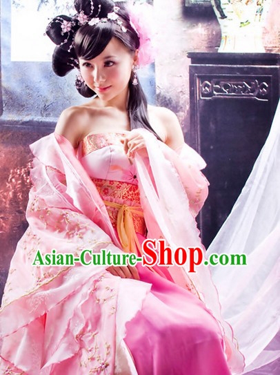 Pink Ancient Lovely Young Beauty Clothes Complete Set