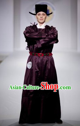 Ancient Chinese Tang Dynasty Male Clothes Complete Set