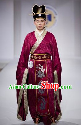 Chinese Imperial Dressing and Hat Complete Set for Men