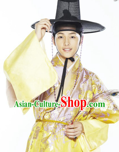 Ancient Korean TV Drama Plays Hanbok Costume Complete Set for Men