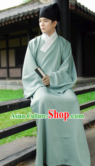 Traditional Ancient Chinese Authentic Hanfu Shenyi Clothing for Men