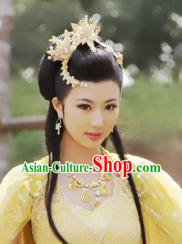 Traditional Chinese Fairy Headdress and Necklace Set