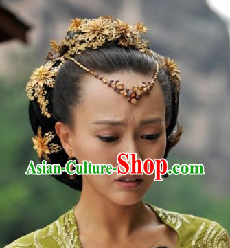 Traditional Ancient Chinese Swordwoman Hair Accessories Complete Set