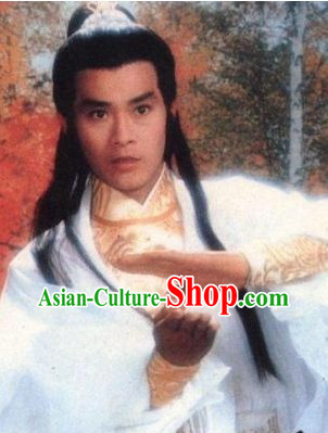 Ancient Traditional Long Chinese Male Swordman Wig