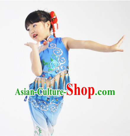 Asian Festival Celebration Dancing Costume for Kids