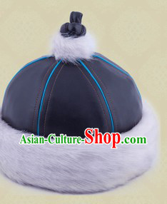 Handmade Traditional Chinese Mongolian Hat for Boys