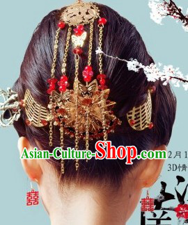 Traditional Chinese Wedding Hair Accessories Complete Set for Brides