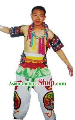 Mongolian Wrestling Costume Complete Set for Men