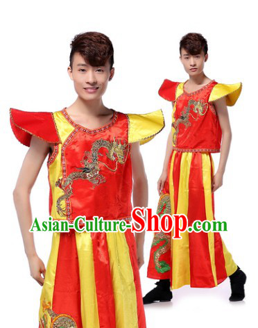 Chinese Traditional Drummer Uniform for Men