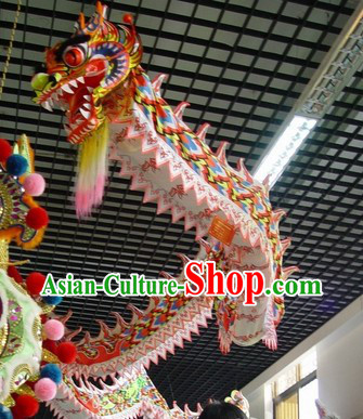 Display Hanging on the Ceiling Glow in Dark Dragon Dance Costumes Complete Set