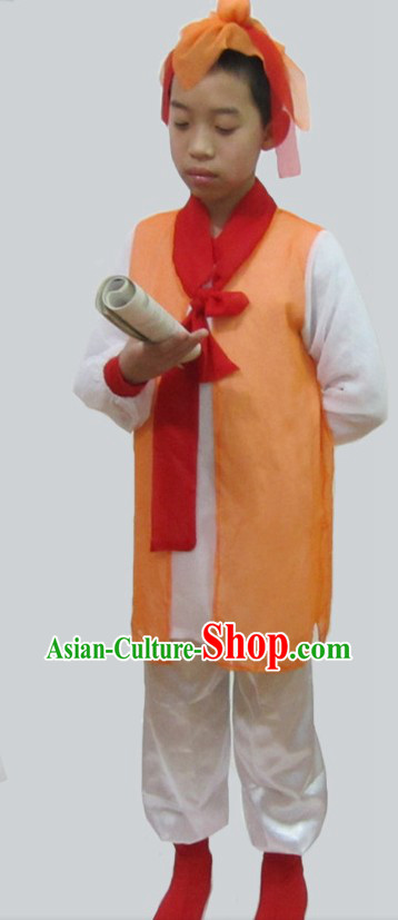 Ancient Chinese Stage Performance Student Costumes for Kids