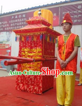 Human Size Chinese Traditional Handmade Wedding Sedan