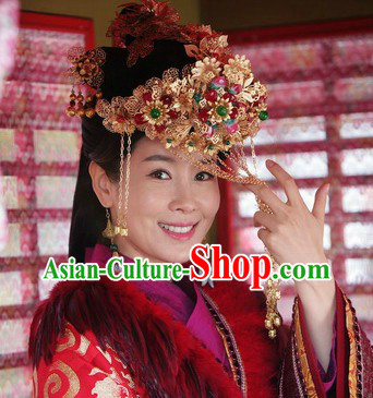 Ancient Chinese Handmade Wedding Brides Flower Crown