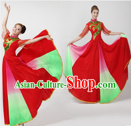 Accompany Dancer and Chorus Costume and Headpiece for Women