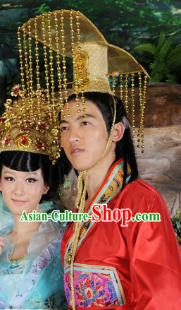 Ancient Chinese Imperial Emperor Headpiece for Men