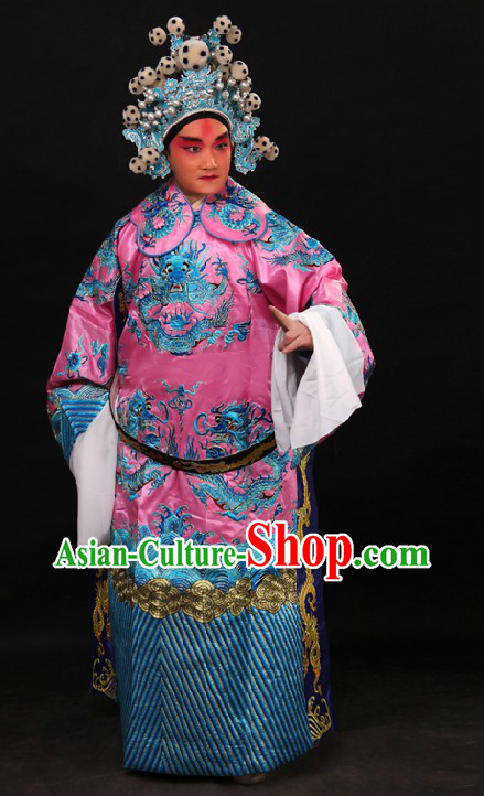 Traditional China Beijing Opera Lao Sheng Dragon Robe for Men