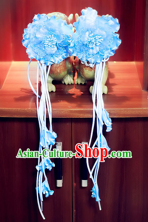Traditional Chinese Handmade Flower Hair Accessories and Tassels