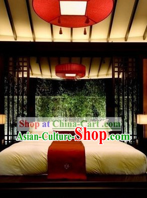 Traditional Chinese Red Round Ceiling Lantern