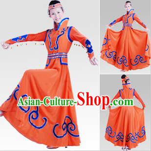 Traditional Chinese Mongolian Dance Costumes for Women