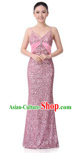 Traditional Shinning Pink Chorus Dresses for Women