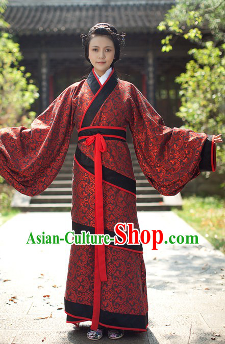 Ancient Chinese Red Clothing for Women
