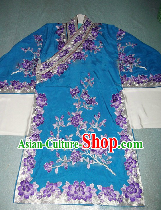 Ancient Chinese Opera Flower Embroidery Young Men Robe