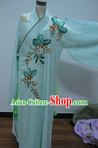 Ancient Chinese Embroidered Flower Long Robe for Men