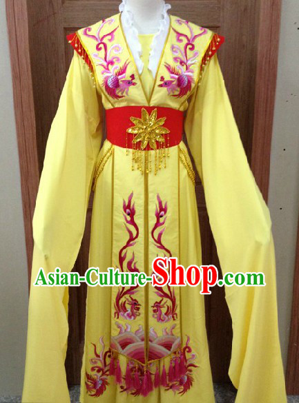 Ancient Chinese Opera Yellow Dan Costumes for Women