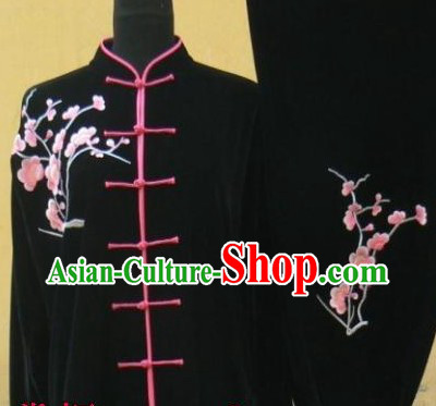 Traditional Chinese Velvet Tai Chi Competition Suit