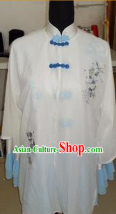 Traditional Chinese Silk Martial Arts Competition Uniform