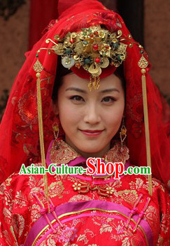 Traditional Chinese Bridal Wedding Headpieces