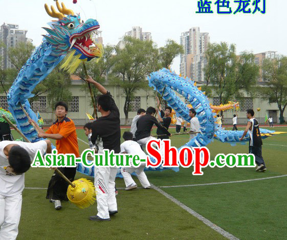 Happy Celebrations 18 Meters Blue Dragon Dance Costume Complete Set