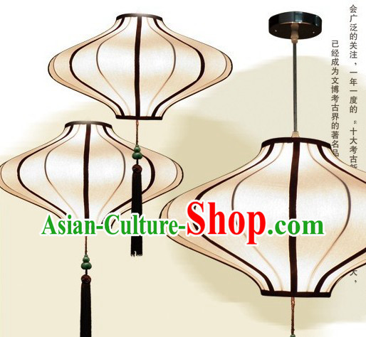 Traditional Chinese White Handmade Hanging Palace Lantern
