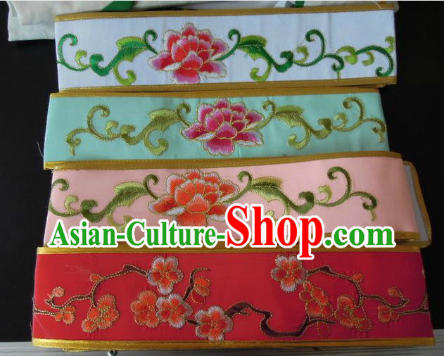 Traditional Chinese Flower Embroidery Opera Belt