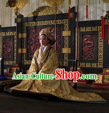 The Assassins Golden Han Empress Clothing and Hat Full Set