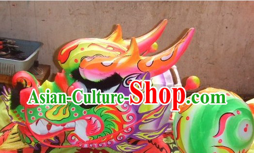Traditional Chinese Dragon Dance Head Costume for School Students