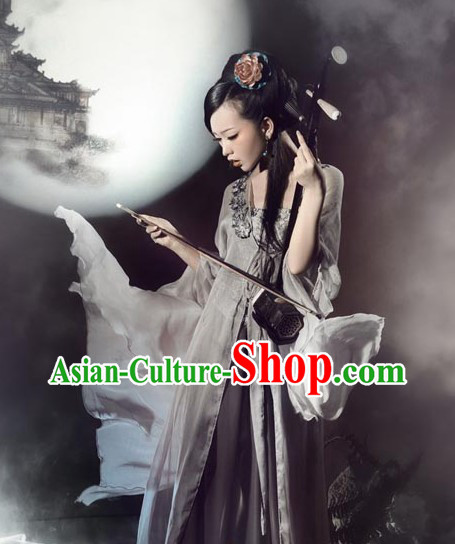 Ancient Chinese Photography Musician Costumes for Women