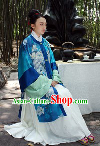 Ancient Chinese Han Dynasty Clothing Robe for Ladies