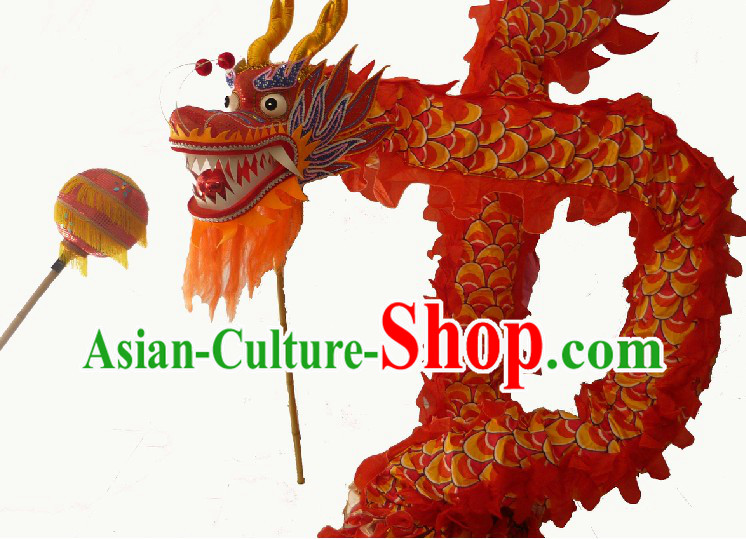 57 Meters Long Chinese Classical Dragon Dancing Costumes for 29-30 Adults