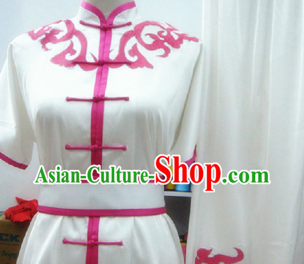 White Kung Fu Wushu Suit Uniform