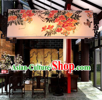 Classical Hand Painted Chinese Traditional Painting Hanging Lantern