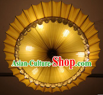 Handmade Chinese Cornucopia Fabric Ceiling Lantern