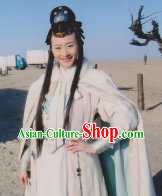 Ancient Chinese Swordswoman Costumes and Robe Complete Set for Women