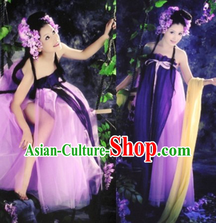 Ancient Chinese Tang Dynasty Beautiful Women Costumes