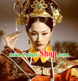 Empresses in the Palace Zhuan Huan Zhuan Costumes and Hat Complete Set