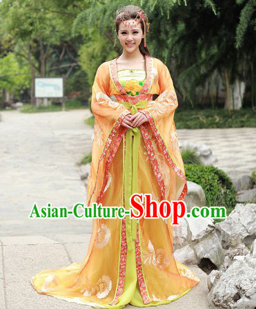 Traditional Ancient Chinese Tang Dynasty Princess Outfit Clothing for Women